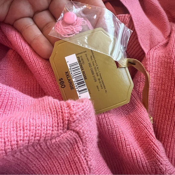 Ryegrass Pink Mock Neck Back Tie Pullover Sweater (Size XXL) NWT - Picture 10 of 12